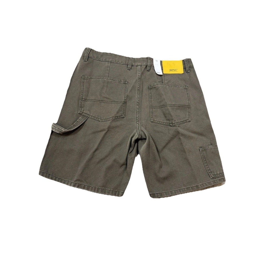 y2k workwear utility urban carpenter jean short canvas mud WeSC NWT size 30 MP50 - Picture 6 of 12